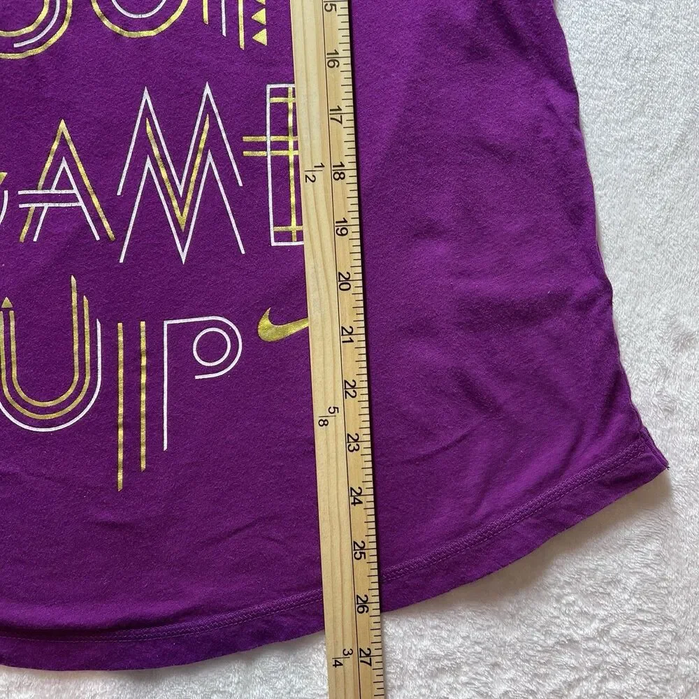 Nike Women’s Medium Purple Racerback Tank Top Get Your Game Up Loose Fit